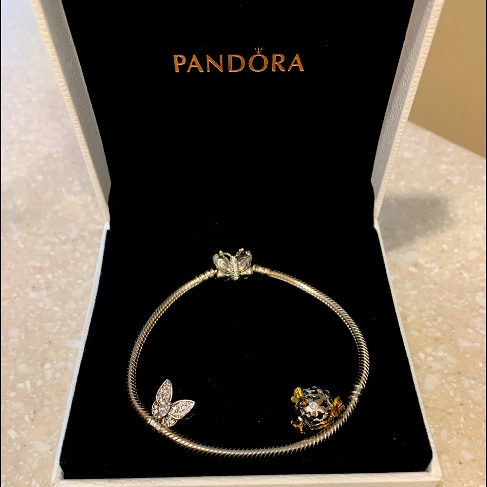 Pandora Decorative Butterfly Bracelet, Clear Cubic Zirconia